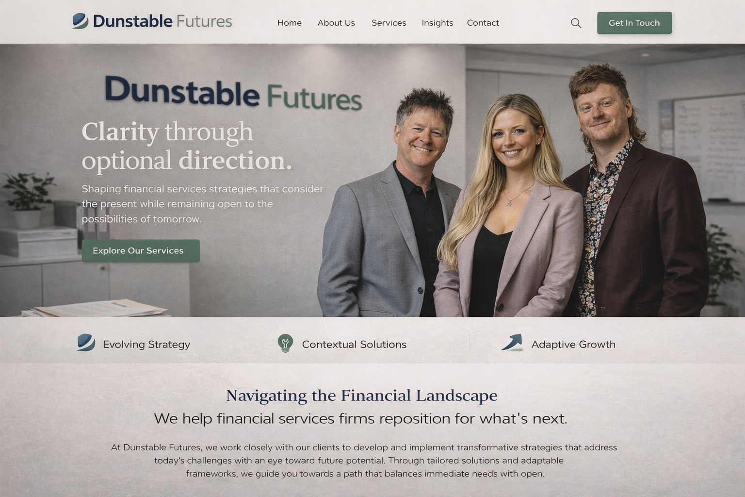 Dunstable Futures after working with Vaguely Strategic