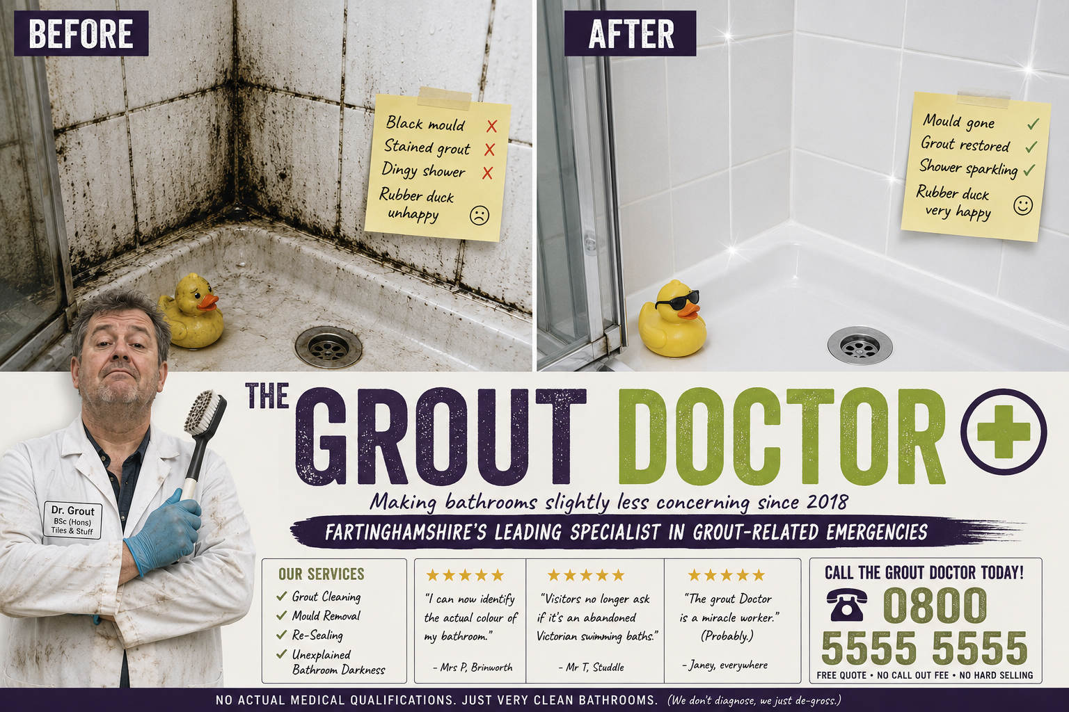 The Grout Doctor advertisement